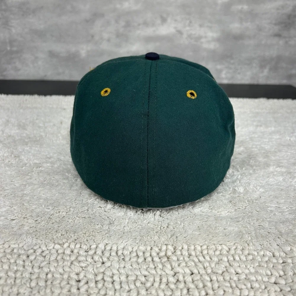Vintage Notre Dame Fighting Irish Fitted Hat 7 1/4 Two Tone Cap NCAA Made in USA